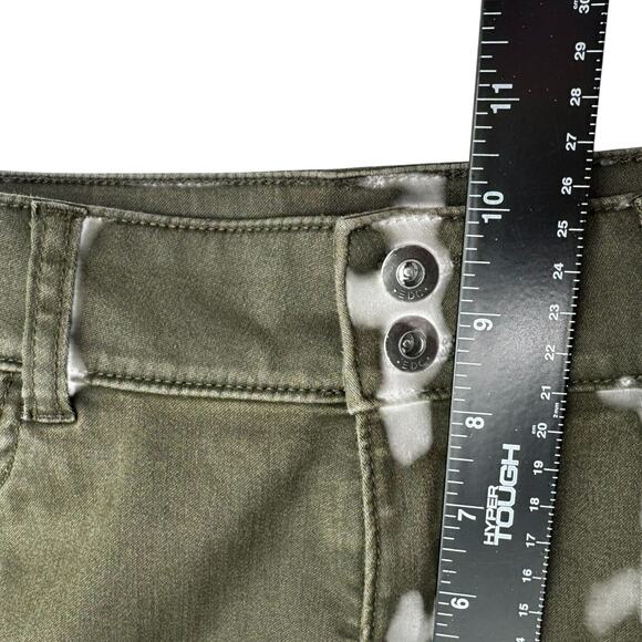EDC Esprit Women's 8 Hunter Dark Green Jeans Slim Skinny Stretch Pockets Vintage - Picture 7 of 8
